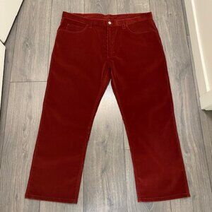 Loro Piana Straight Leg Rust Cords Size US 40
